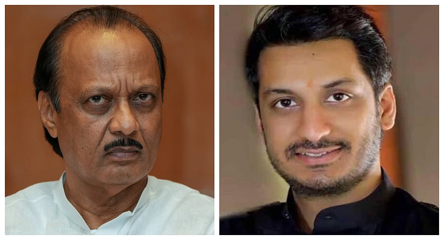 <div class="paragraphs"><p>Ajit Pawar (L) and Parth Pawar</p></div>