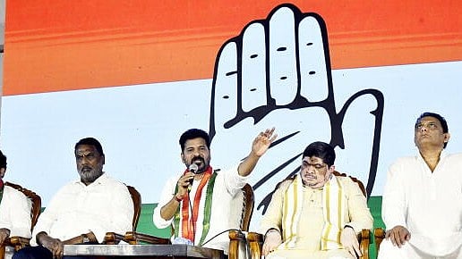 <div class="paragraphs"><p>Telangana Chief Minister A. Revanth Reddy addresses a press conference ahead of Jubilee Hills Assembly constituency by-election, in Hyderabad</p></div>