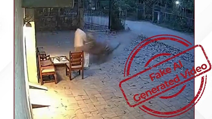 <div class="paragraphs"><p>The video is fake, AI generated.</p></div>