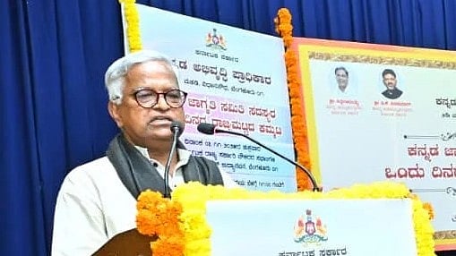 <div class="paragraphs"><p>Kannada Development Authority (KDA) Chairman Purushotham Bilimale.</p></div>