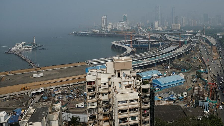 <div class="paragraphs"><p>A general view of residential buildings amidst the coastal road construction work in Mumbai. (Image for representational purposes)</p></div>