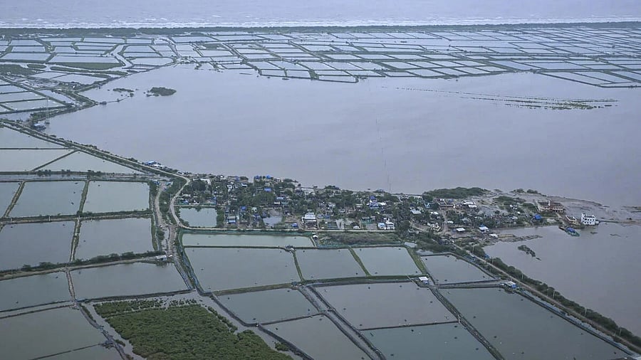 <div class="paragraphs"><p>A view of an area affected by Cyclone Montha.</p></div>