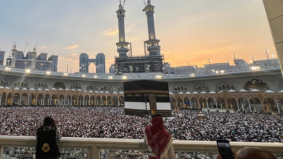 <div class="paragraphs"><p>Muslim pilgrims circle the Kaaba as they perform Tawaf at the Grand Mosque, during the annual haj pilgrimage, in Mecca, Saudi Arabia. Credit: Reuters</p></div>