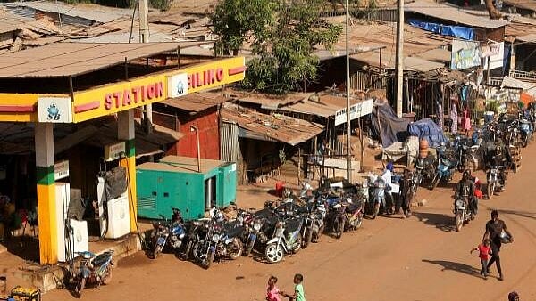 <div class="paragraphs"><p>Motorcycles line up near a closed petrol station, amid ongoing fuel shortages caused by a blockade imposed by al Qaeda-linked insurgents in early September</p></div>