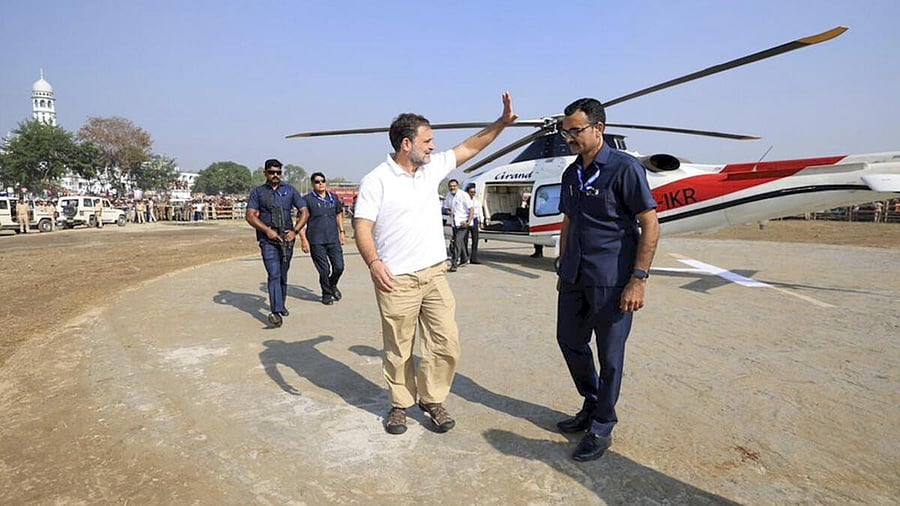 <div class="paragraphs"><p>Congress leader Rahul Gandhi at an election&nbsp;rally in Kishanganj in Bihar.</p></div>