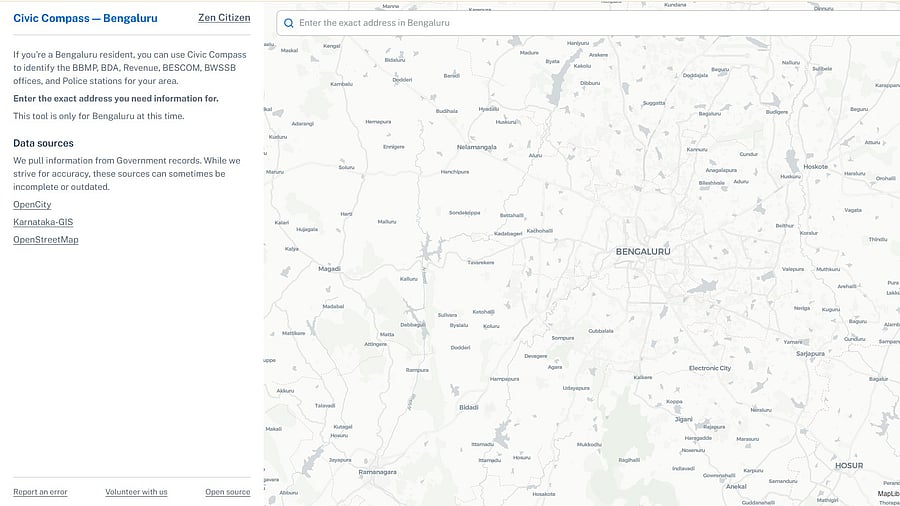 <div class="paragraphs"><p>The user interface of the Civic Compass, Zen City website.</p></div>