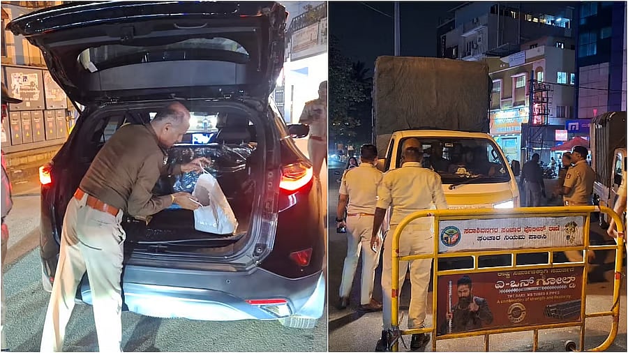 <div class="paragraphs"><p>Bengaluru police conduct checks in different parts of the city.</p></div>