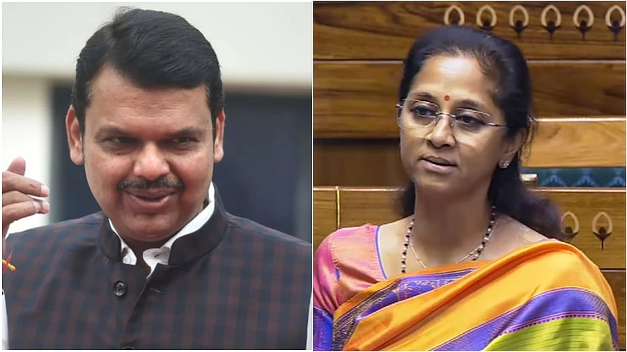 <div class="paragraphs"><p>Maharashtra CM Devendra Fadnavis(L), NCP(SP) leader Surpiya Sule</p></div>