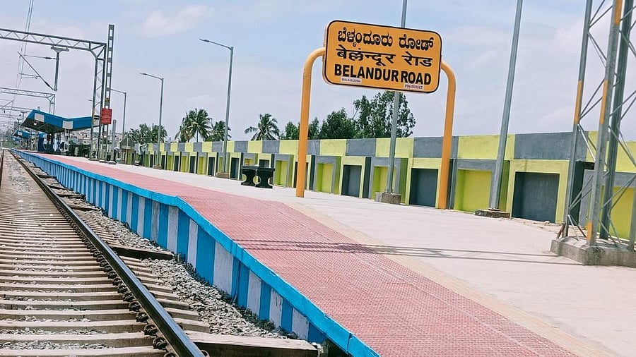 <div class="paragraphs"><p>A view of the renovated platform at the&nbsp;Bellandur Road railway station. </p></div>