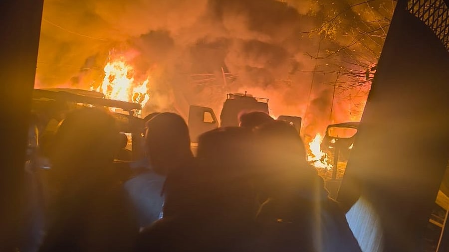 <div class="paragraphs"><p>An image showing the aftermath of the blast at a police station in Srinagar.</p></div>