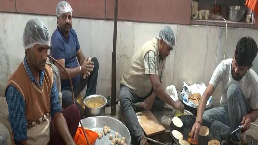 <div class="paragraphs"><p>Delicacies being cooked at the BJP headquarters in Delhi. </p></div>