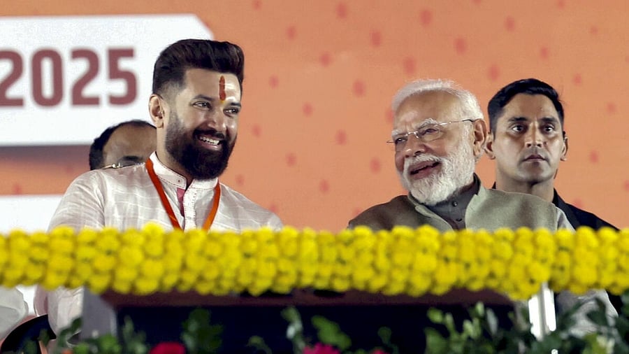<div class="paragraphs"><p>Chirag Paswan (L) with Prime Minister Narendra Modi. </p></div>