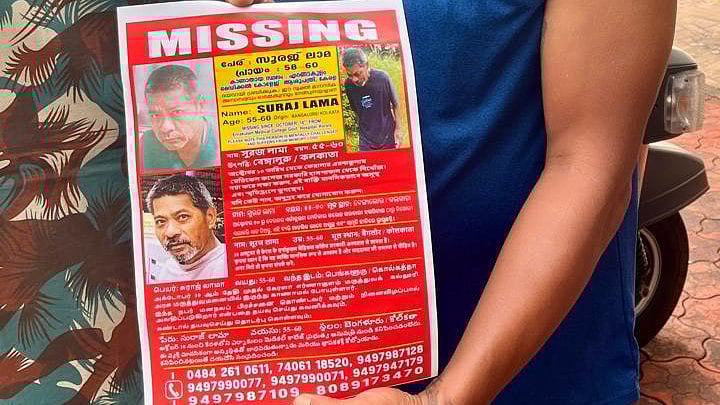 <div class="paragraphs"><p>Father's missing poster in Kochi. Pic by arrangement</p></div>