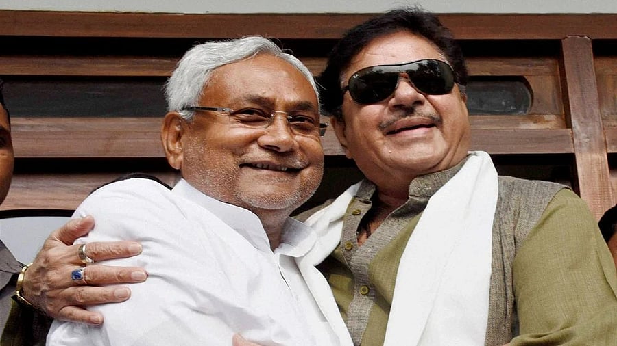 <div class="paragraphs"><p>Nitish Kumar and Shatrughan Sinha. Credit: X@Shatrughan Sinha</p></div>