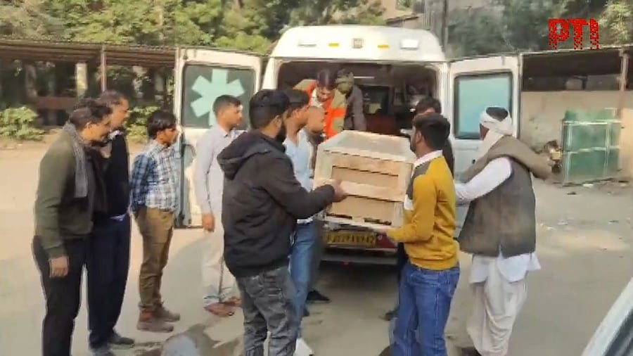 <div class="paragraphs"><p>The deceased's relative, Bhanwar Singh, confirmed that the body was taken to the mortuary of a district hospital for a post-mortem.</p></div>