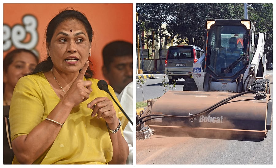 <div class="paragraphs"><p>(L) Shobha Karandlaje; the GBA is expected to spend almost Rs 2 crore a year on each sweeper machine.</p></div>