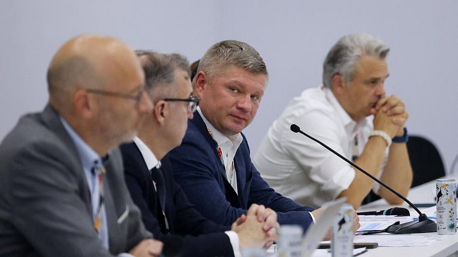 <div class="paragraphs"><p>Pavlo Kartashov, Deputy Minister of Economy, Environment and Agriculture of Ukraine speaks during the UN Climate Change Conference (COP30), in Belem, Brazil.</p></div>