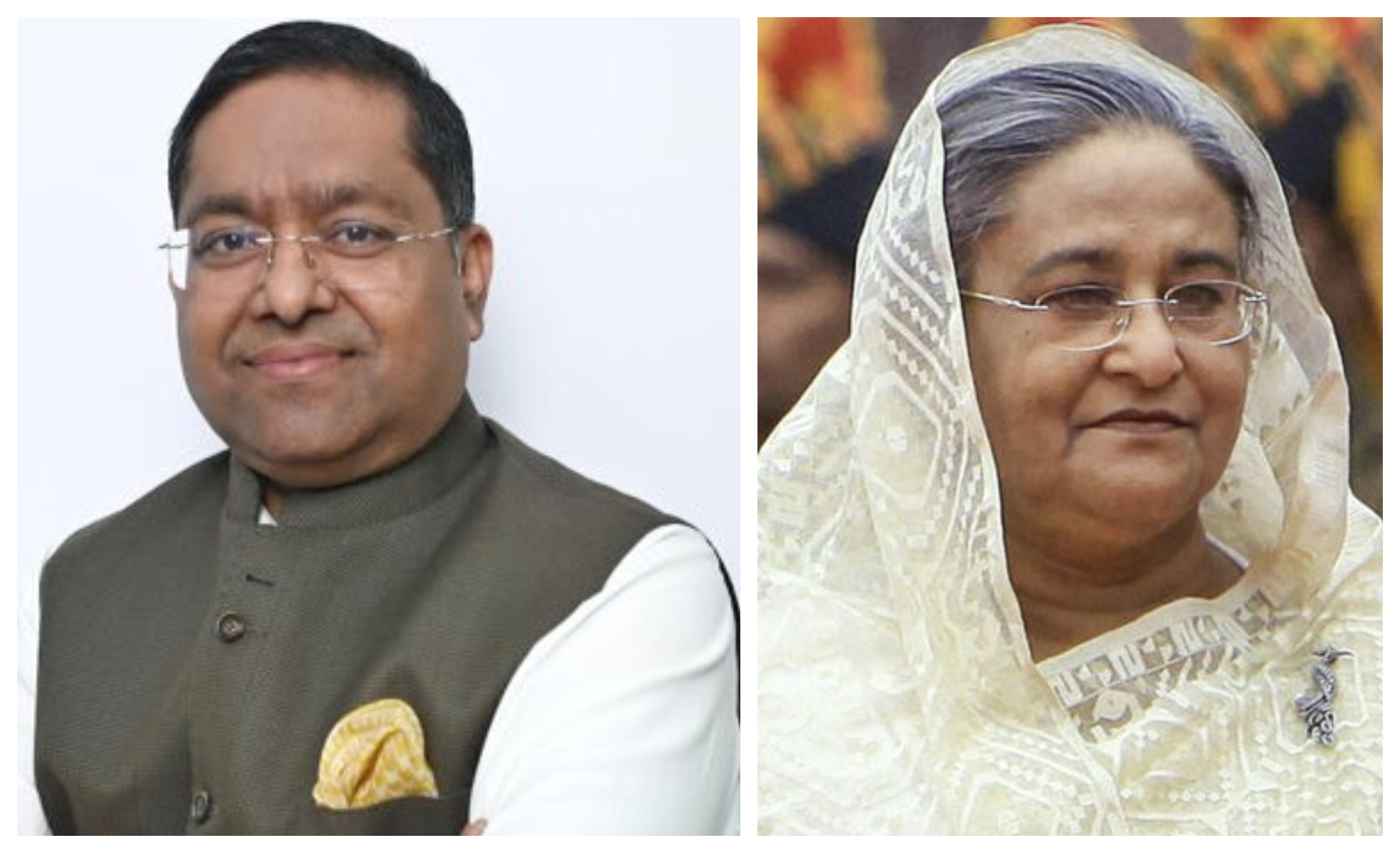 <div class="paragraphs"><p>Randhir Jaiswal, spokesperson of the Ministry of External Affairs and (R) Sheikh Hasina</p></div>