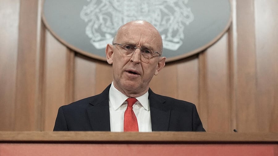 <div class="paragraphs"><p>British Defence Secretary John Healey delivers a speech on how the UK's defence industry is delivering growth and national renewal across the UK, at No 9 Downing Street in central London.</p></div>