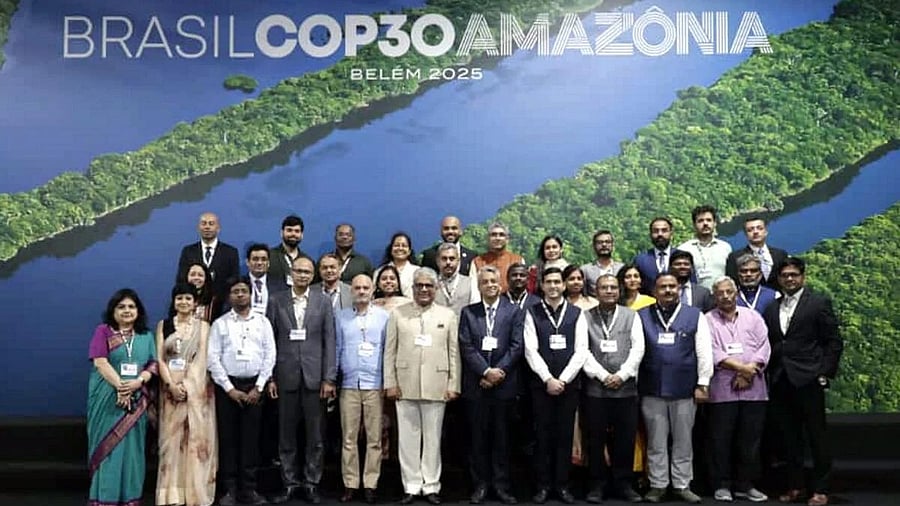 <div class="paragraphs"><p>Indian delegation, led by Environment Minister Bhupender Yadav, at the ongoing UN COP30 Climate Summit in Amazonian city of Belem, in Brazil. </p></div>