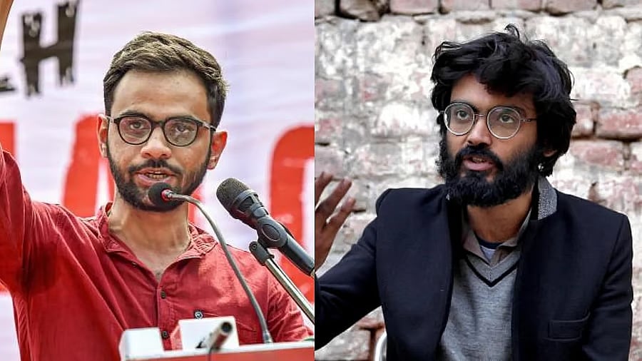 <div class="paragraphs"><p>Umar Khalid (L) and Sharjeel Imam (R)</p></div>