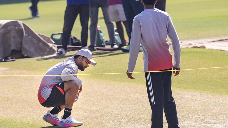 <div class="paragraphs"><p>India's Rishabh Pant during a training session ahead of the second Test cricket match between India and South Africa, at Barsapara Cricket Stadium in Guwahati.</p></div>