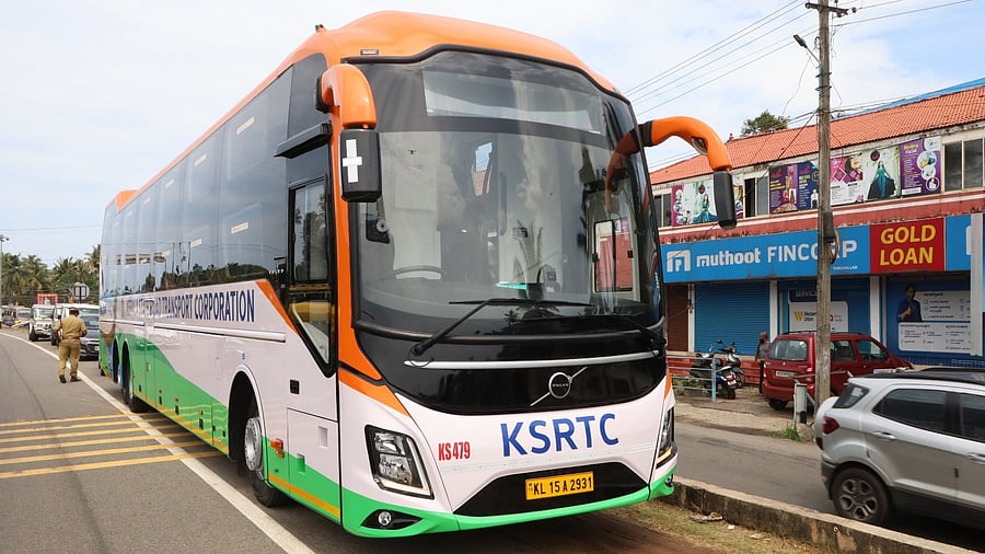 <div class="paragraphs"><p>KSRTC bus.</p></div>