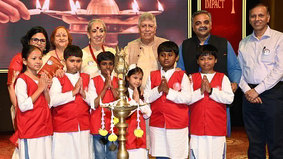 <div class="paragraphs"><p>VIDYA South Zone CEO Rekha Srinivasan, Director Deepa Srivastava, Founder President Rashmi Mishra, former IIT Bombay Director Prof Ashok Mishra, and Karnataka Digital Economy Mission CEO Sanjeev Kumar Gupta at the event in Bengaluru on Sunday. </p></div>