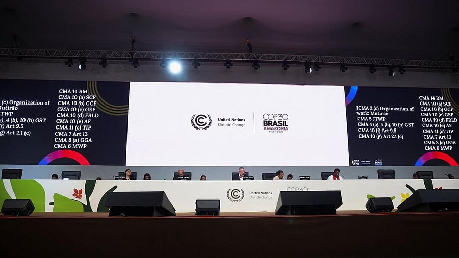 <div class="paragraphs"><p>COP30 President Andre Correa do Lago presides over the plenary session at the UN Climate Change Conference (COP30), in Belem, Brazil.</p></div>