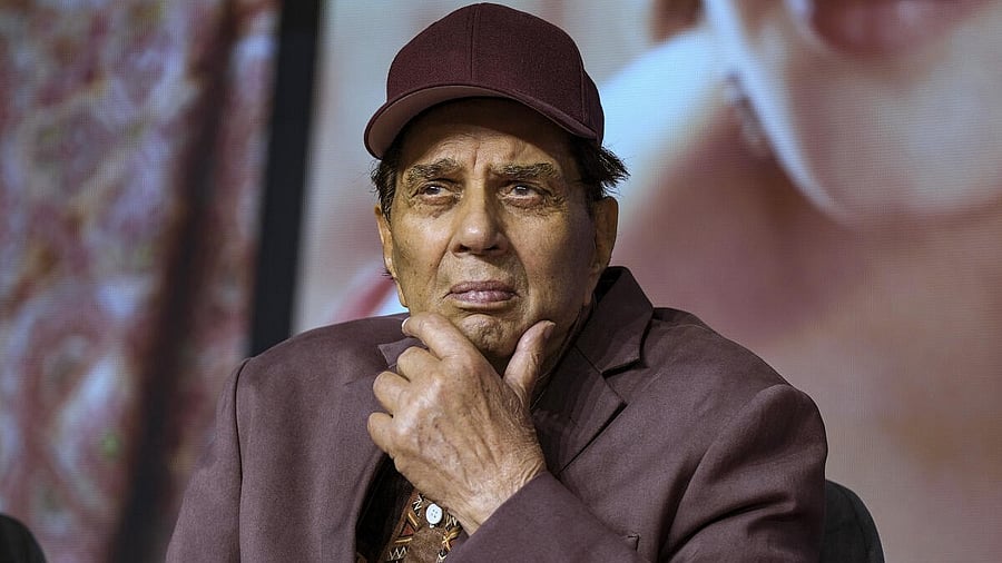 <div class="paragraphs"><p>Actor Dharmendra during a press conference, in Mumbai.</p></div>
