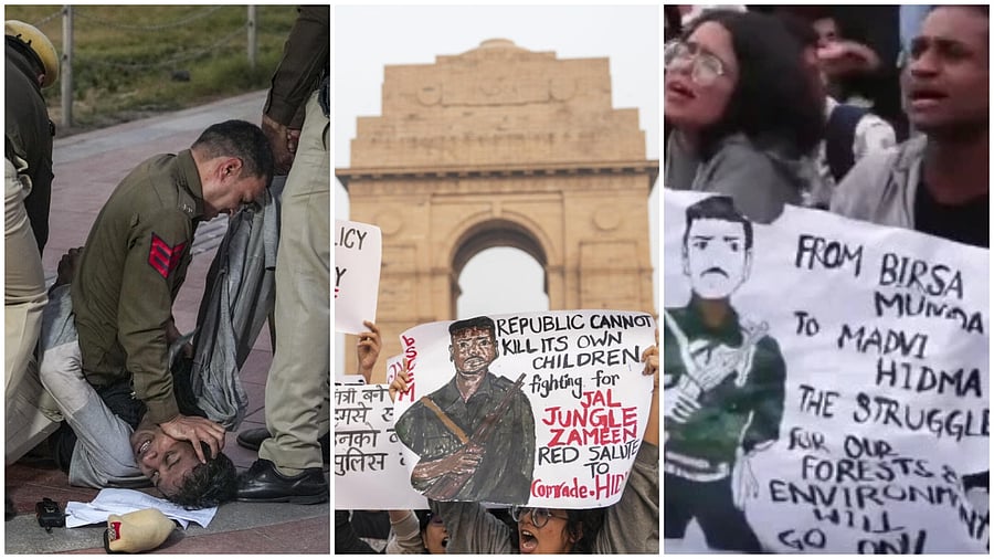 <div class="paragraphs"><p>Visuals from the protest in Delhi</p></div>