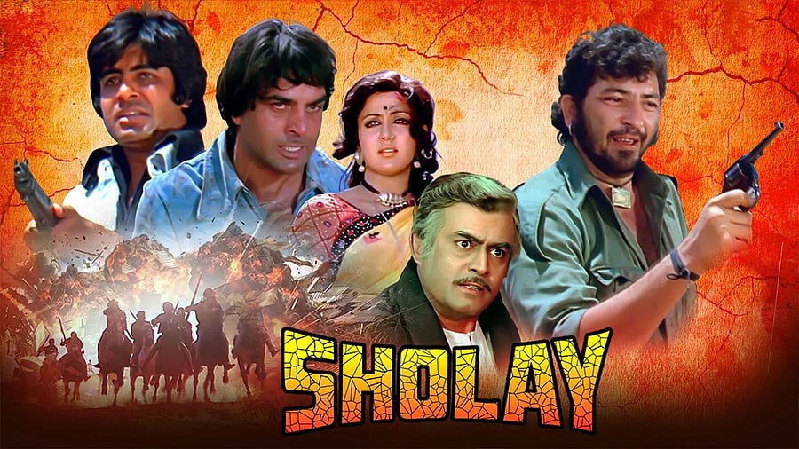 <div class="paragraphs"><p><em>Sholay</em> movie poster.</p></div>