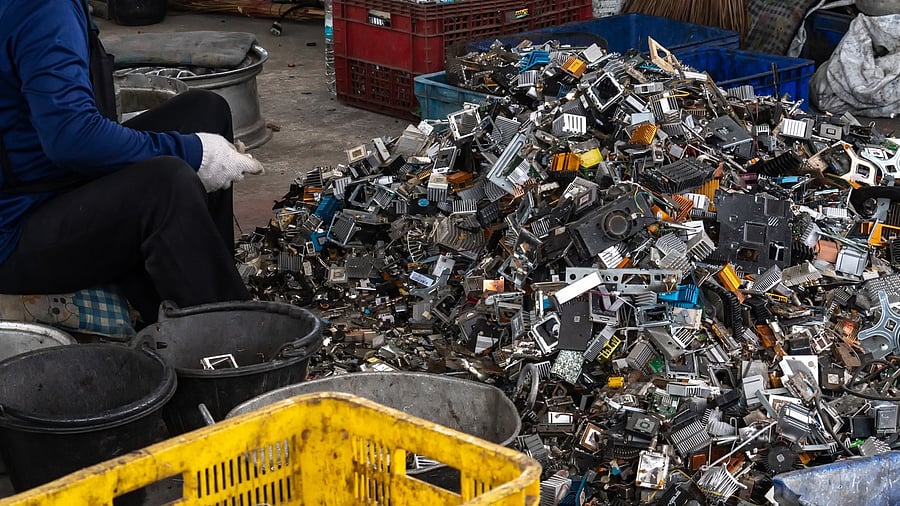 <div class="paragraphs"><p>Representative image showing scrap yard electronic waste for recycling</p></div>