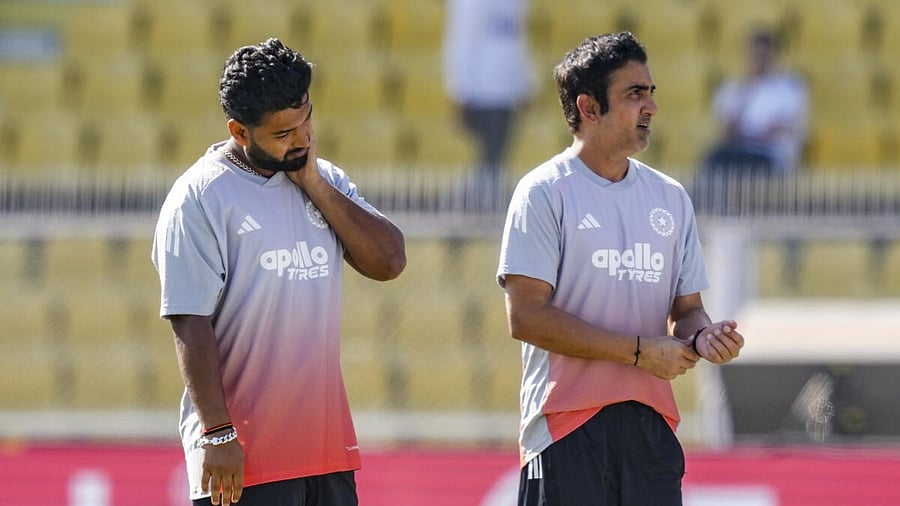 <div class="paragraphs"><p>India's head coach Gautam Gambhir and captain Rishabh Pant after the team lost the second Test cricket match against South Africa, at ACA Stadium, Barsapara in Guwahati, Wednesday, Nov. 26, 2025.</p></div>