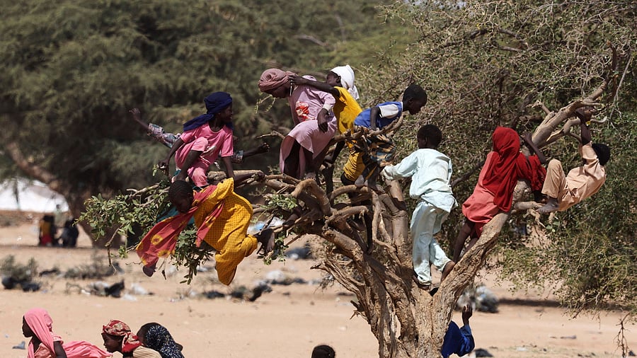 <div class="paragraphs"><p>Sudanese refugees from Darfur inside the Iridimi refugee camp in eastern Chad.</p></div>