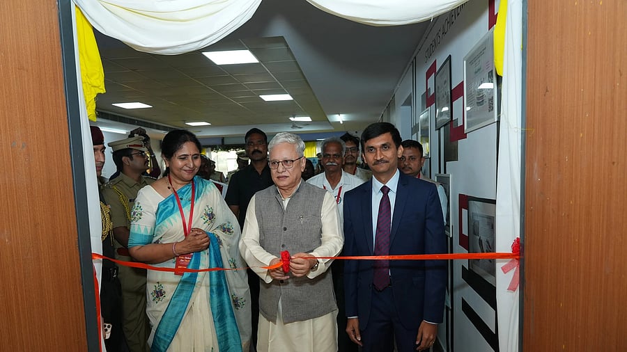 Telangana Governor Jishnu Dev Varma inaugurates "Tales Below the Heels" in Hyderabad on Friday.