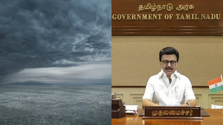 <div class="paragraphs"><p>Representative image of cyclone and&nbsp;Tamil Nadu Chief Minister M K Stalin.</p></div>