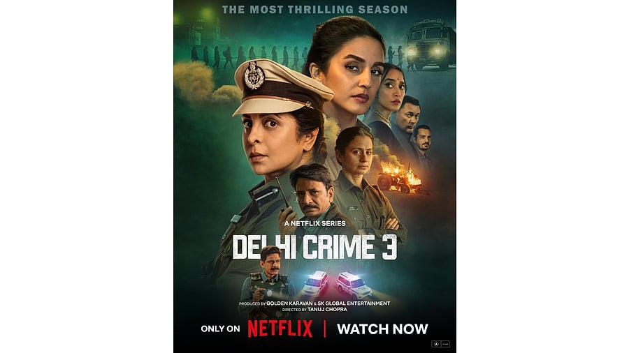 <div class="paragraphs"><p>'Delhi Crime 3' poster.</p></div>