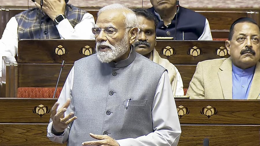 <div class="paragraphs"><p>Prime Minister Narendra Modi speaks on the first day of the Winter Session of Parliament, in New Delhi.</p></div>