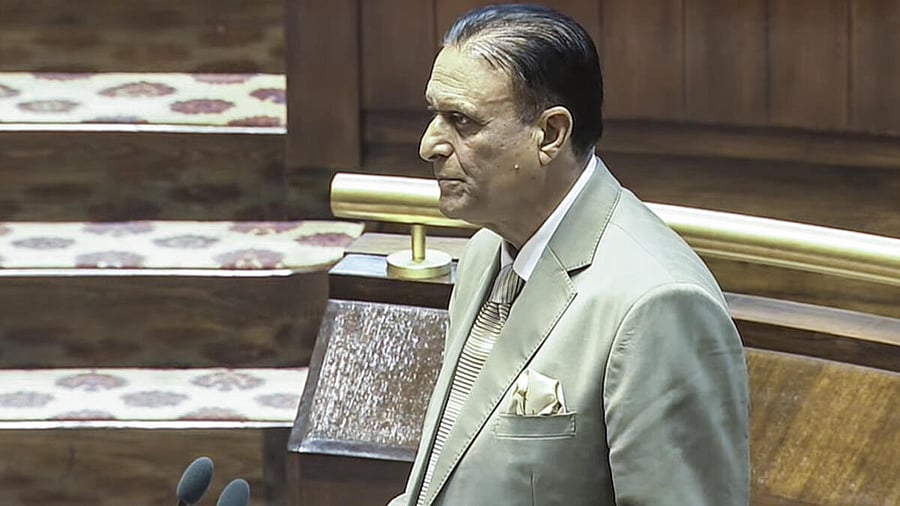 <div class="paragraphs"><p>Jammu &amp; Kashmir National Conference (JKNC) MP Chowdry Mohammad Ramzan takes oath as a Rajya Sabha member during the first day of the Winter Session of Parliament, in New Delhi.</p></div>