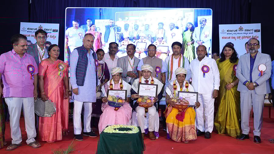 <div class="paragraphs"><p>Health and Family Welfare Minister Dinesh Gundu Rao during the World AIDS Day programme, in Mysuru, on Monday.</p></div>