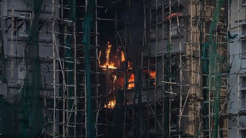 Hong Kong Contractors Used Unsafe Netting at Fire Site, Officials Say