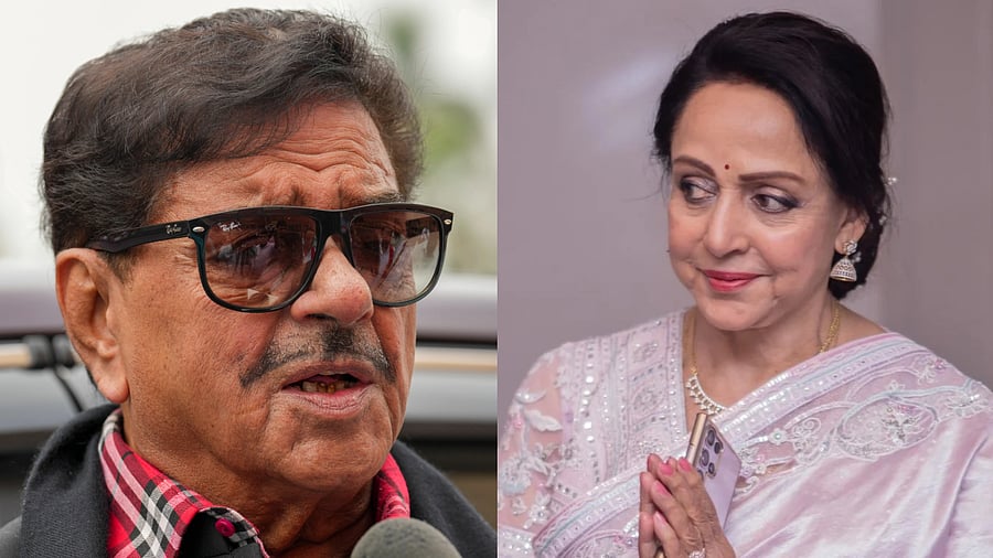 <div class="paragraphs"><p>Veteran actor and MP Shatrughan Sinha (L) and actor&nbsp;Hema Malini.</p></div>