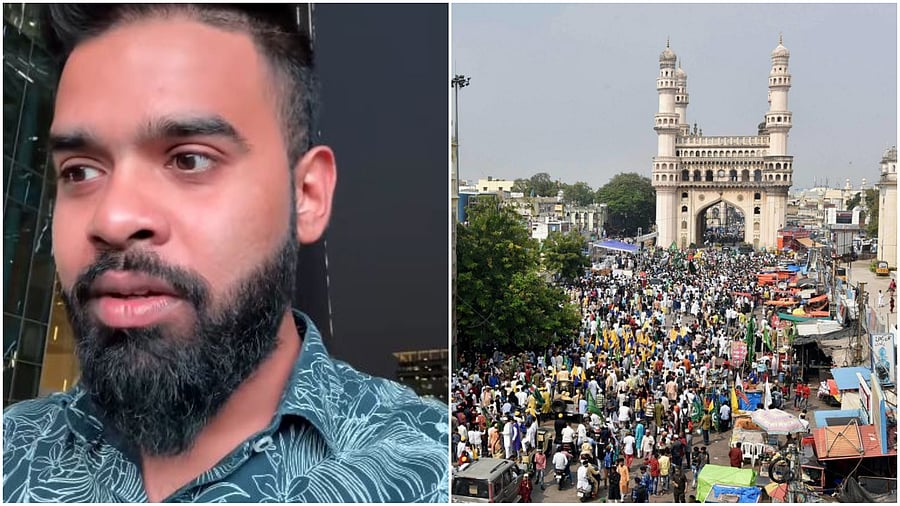 <div class="paragraphs"><p>Instagram user Kevin Sam and (R) a view of Charminar in Hyderabad.</p></div>