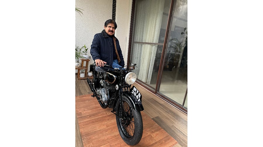 <div class="paragraphs"><p>L K Atheeq, retired IAS officer, acquired the 'Sholay' bike from a businessman in Bengaluru around 2022. Its iconic sidecar was missing.&nbsp;</p></div>