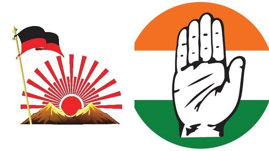 <div class="paragraphs"><p>Representative image of DMK and Congress.</p></div>