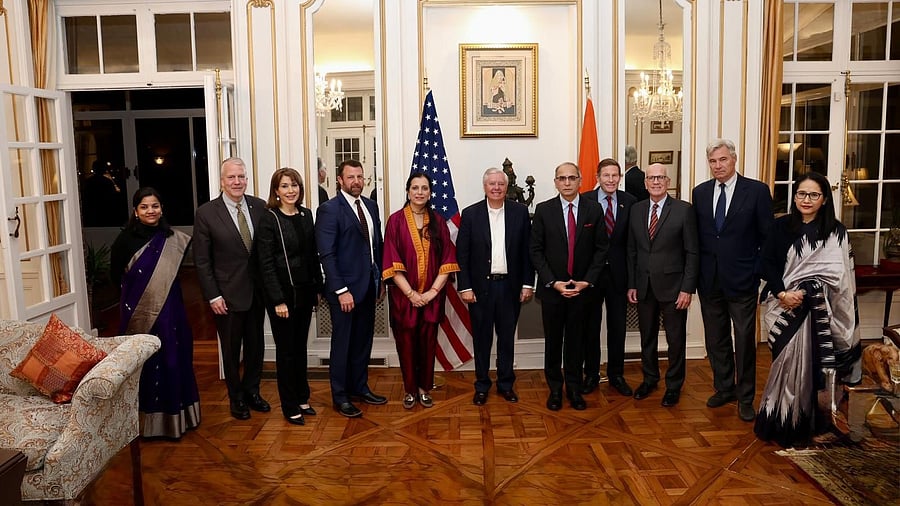 <div class="paragraphs"><p>India's Ambassador to the US, Vinay Kwatra with the US lawmakers.&nbsp;</p></div>