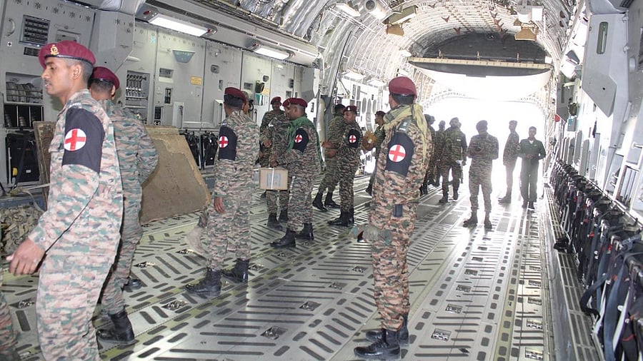 <div class="paragraphs"><p>India sends mobile field hospital to Sri Lanka.&nbsp;</p></div>