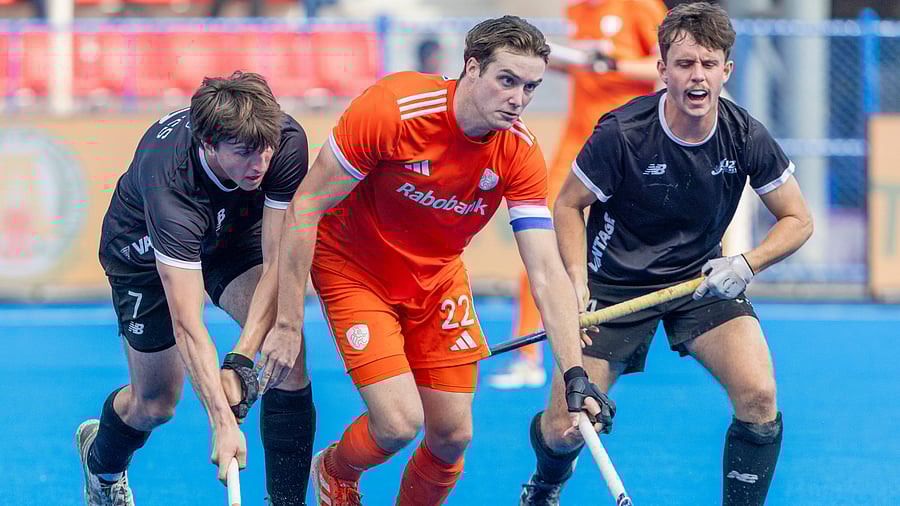 <div class="paragraphs"><p>Casper van der Veen, the Netherlands' captain, is playing his third Junior World Cup and is one of the top goal-scorers of the event here so far. </p></div>