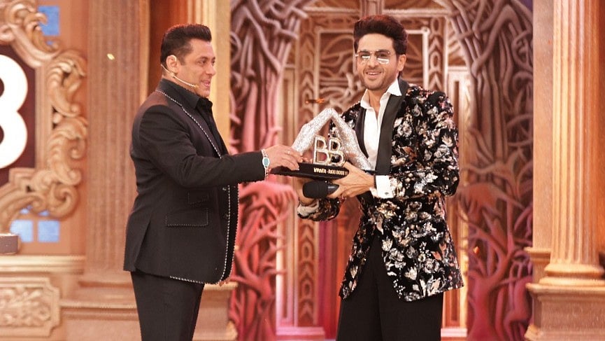 <div class="paragraphs"><p>Salman Khan and Gaurav Khan at the Bigg Boss 19 grand finale.</p></div>